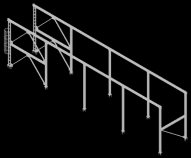 estrutura da ponte do guindaste