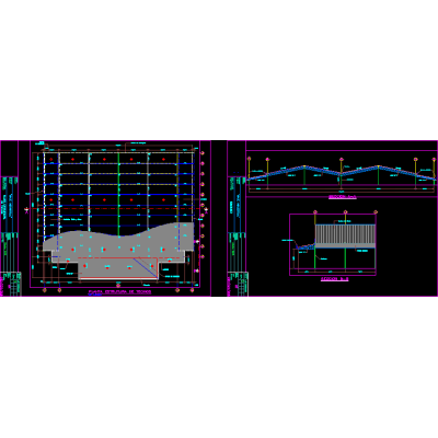 Plano de Nave industrial de 7000m2