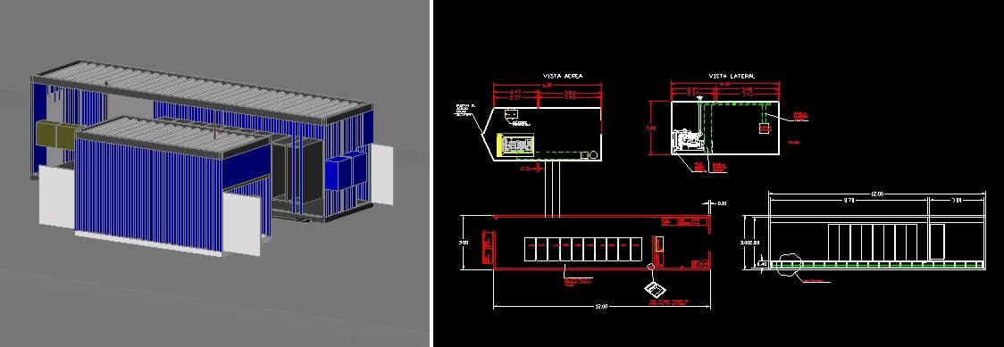 Electrical Container In AutoCAD | CAD library