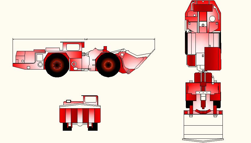 Loader for the mining industry