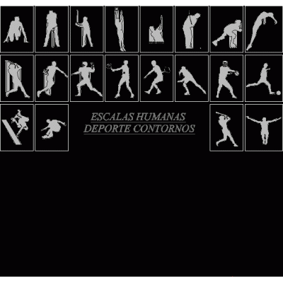 Escalas humanas - deportistas