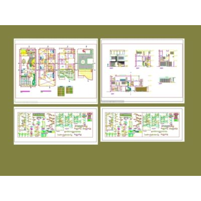Vivienda unifamiliar  8 x 20 de 3 niveles