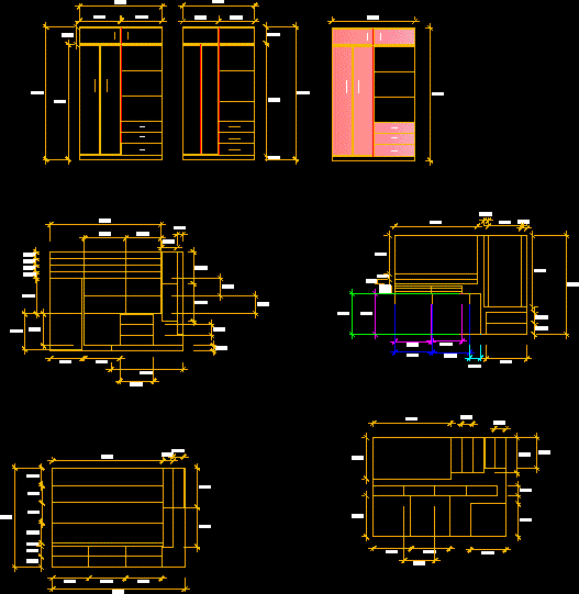 Detailed melamine cabinet