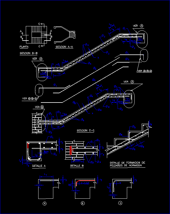 structure d'escalier