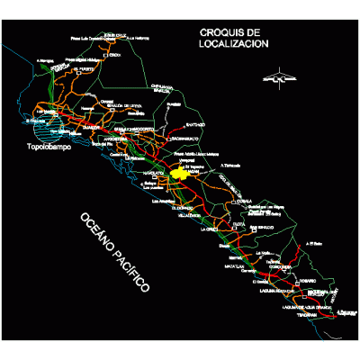 Estado de sinaloa; mexico