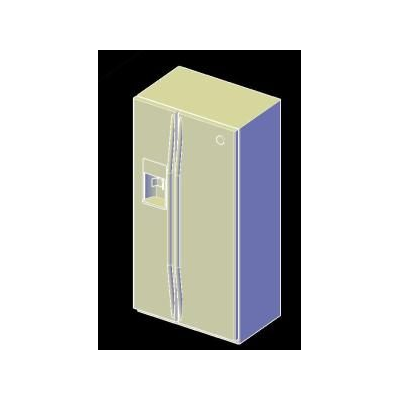 Refrigerador de Dos Puertas 3D