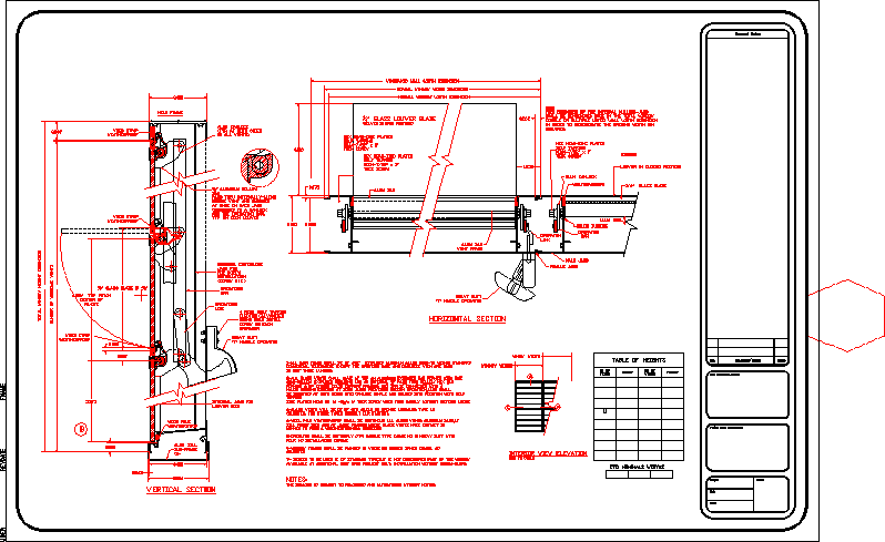 Drawing of workshop (shop drawing)