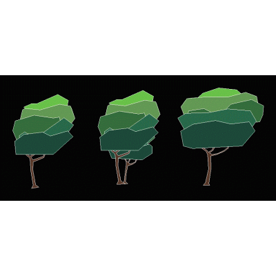 Arboles sombreados