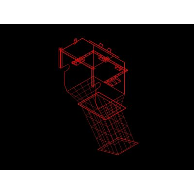 Bloques en 3d chute; faja; muestreador; tolva