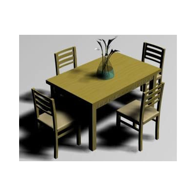 Dining table with chairs
