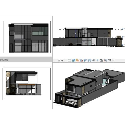 Vivienda unifamiliar de dos niveles