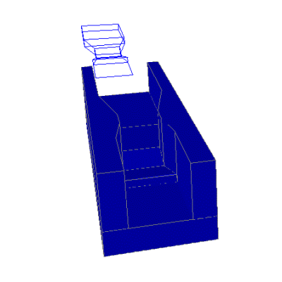 Aforador parshall 3d