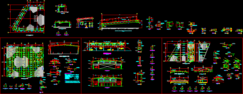 Metallic Structure Details Stadium In AutoCAD | CAD library