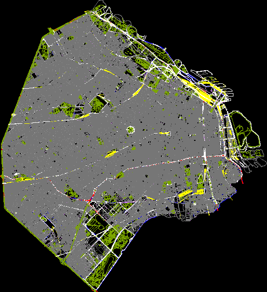 Mappa completa della città di Buenos Aires
