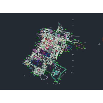 Mapa  urbano georeferenciado de san miguel de pallaques
