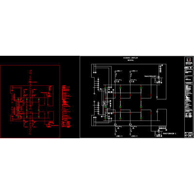 substation single line diagram