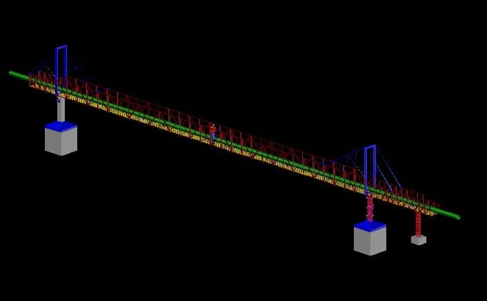 Puente para ducto 3d