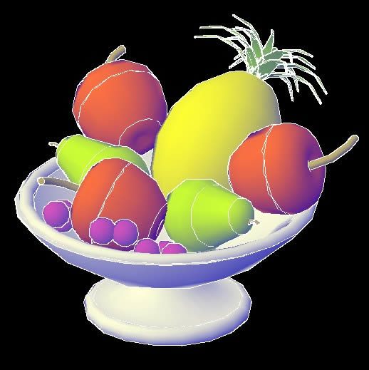 3d fruit bowl