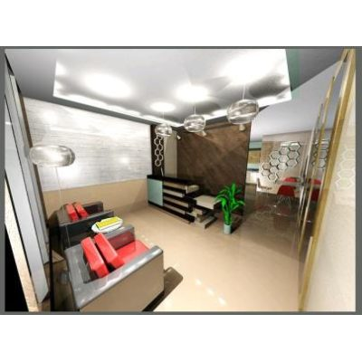 Oficina area de recepcion oficina vestibulo interior 3d