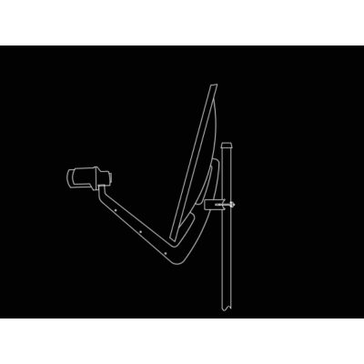 Antena de captacion ondas satelite