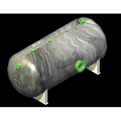 tanque de pressão 3d