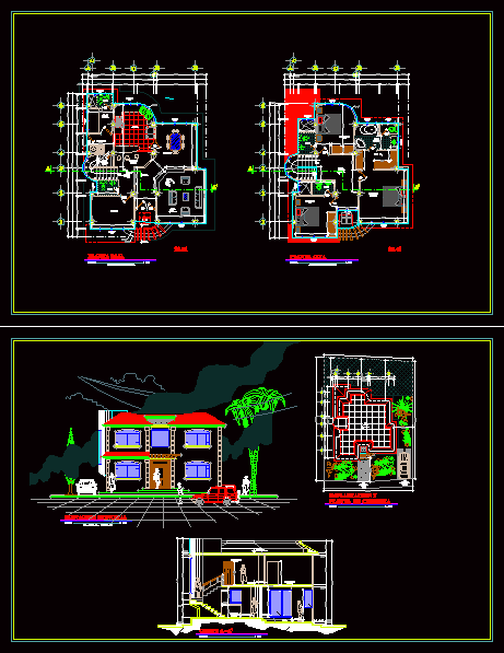 Maison à deux étages