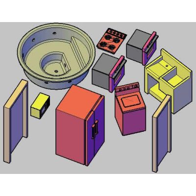 Blocks for 3d architecture