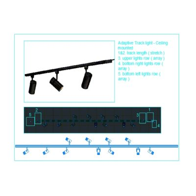 Carril adaptable de techo