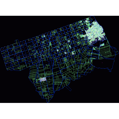 Plano ciudad de colon; entre rios; argentina