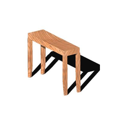 3d wooden table