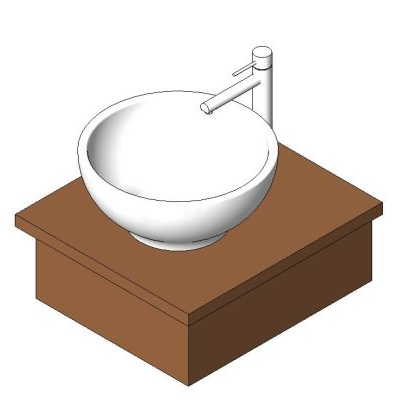 Lavabo redondeado moderno