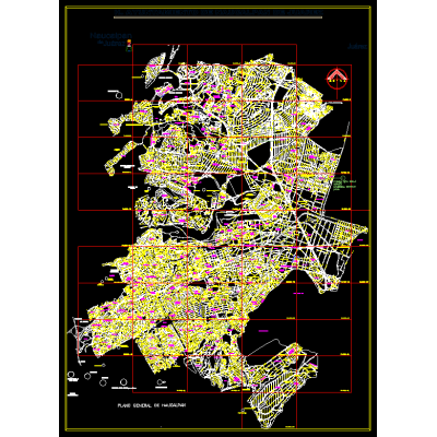 Mapa naucalpan de juarez; edo. de mexico. mexico