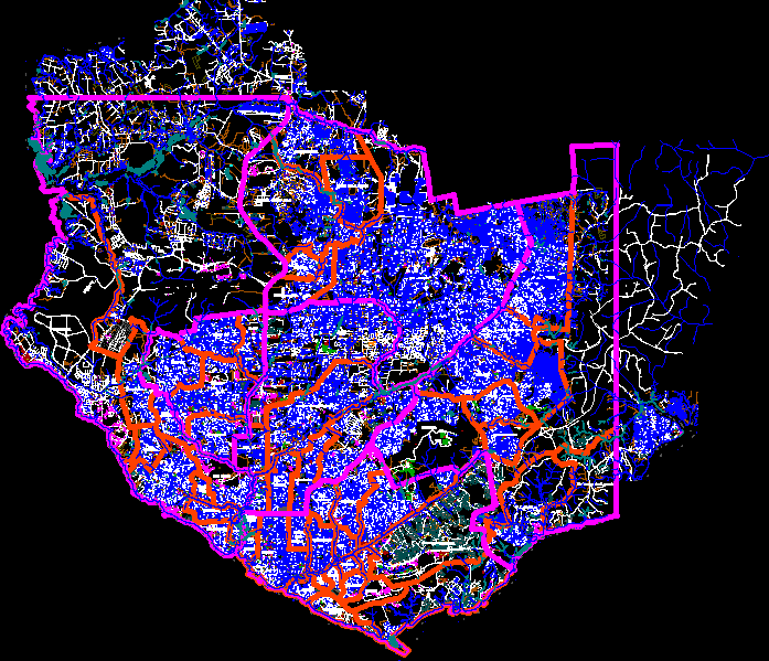 mappa di Manaus