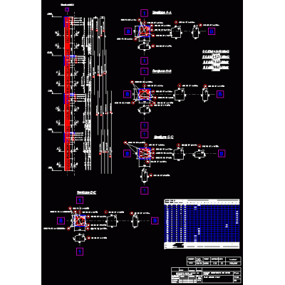 Plano de refuerzo de columna