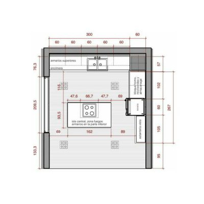 Modelo de cocina moderna - revit 2020