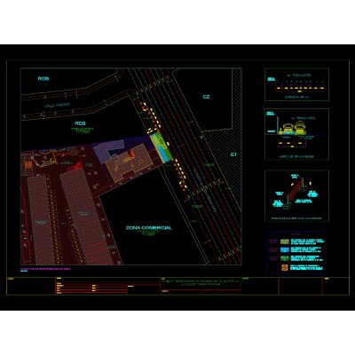 Plano de desviacion de vias para obra