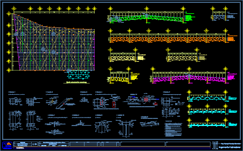 Estructura de acero de nave industrial