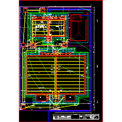 Slow filtration plant - water treatment plant