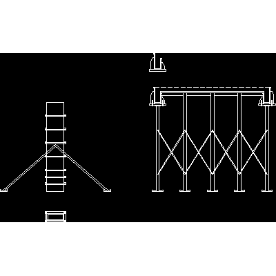 Esquema de encofrado de madera