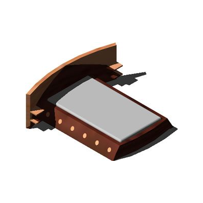 Cama doble 3d