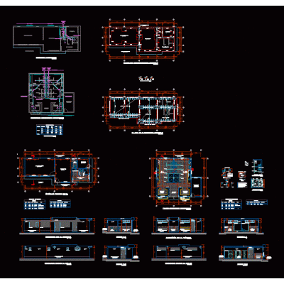 Plano de oficinas primer nivel y plano de ss.hh.