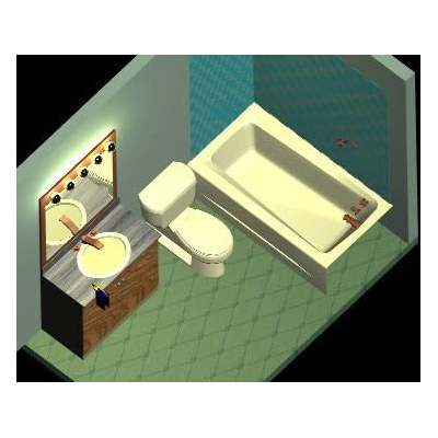Baño 3d