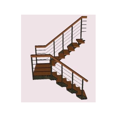 Escalera en u