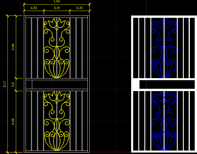 portail décoratif en fer