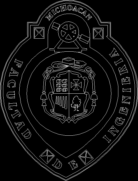 escudo do corpo docente de engenharia civil da umsnh
