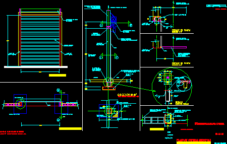 Industrielager 001 – Detail von Metallvorhängen