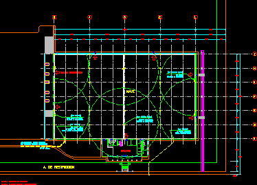 Industrial building 001 - fire protection system