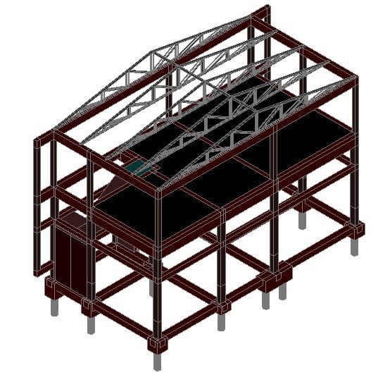 estrutura de construção 3d