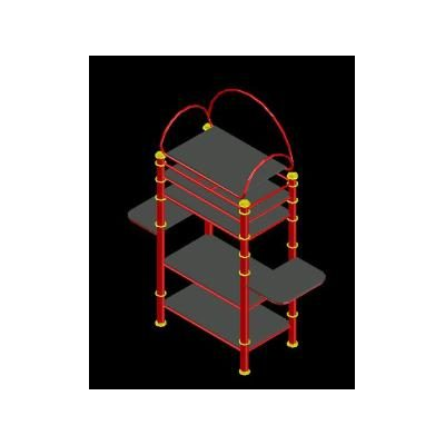 Repisa de artefactos electronicos 3d