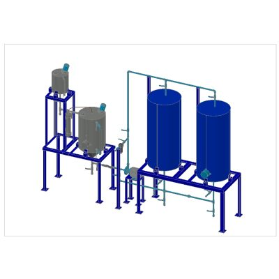 Reactor biodiesel a pequena escala en 3d